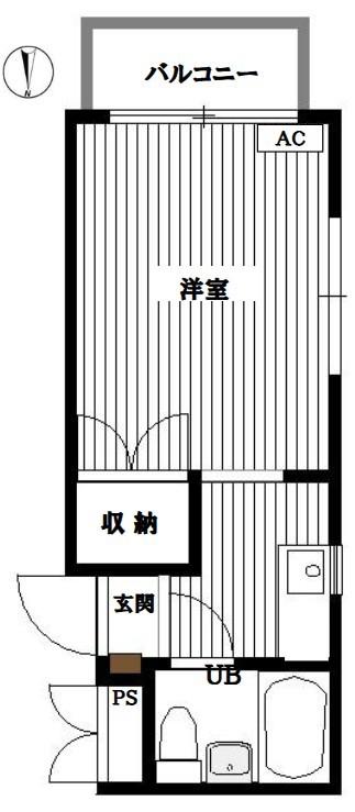 ラ・ボール目白(ワンルーム/1階)の間取り写真