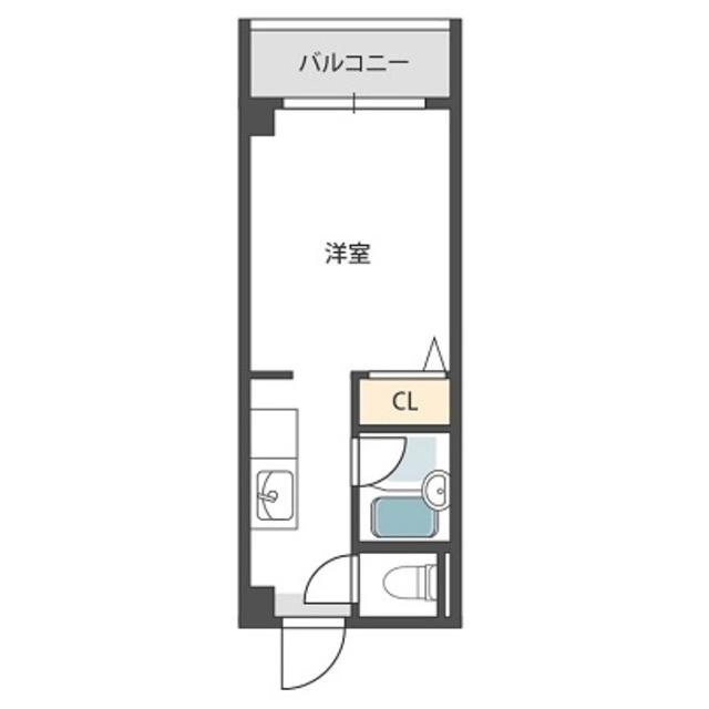 シティライフエステート難波南(1K/7階)の間取り写真