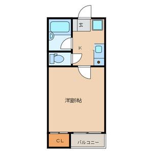 グランドソレーユ(1K/1階)の間取り写真