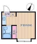 プチメゾン葛西B(ワンルーム/2階)の間取り写真