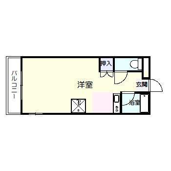 レジデンス11番館(ワンルーム/3階)の間取り写真