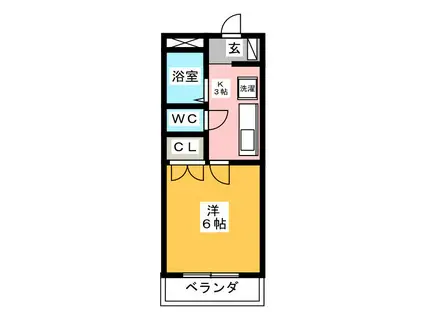 SAKAI BUILDING II(1K/1階)の間取り写真