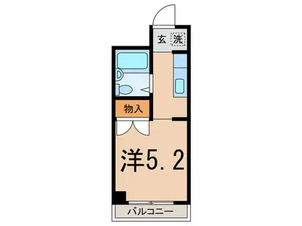 世消前網野マンション(ワンルーム/4階)の間取り写真