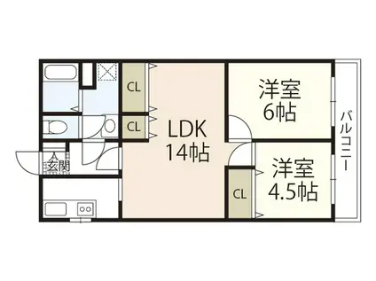 B-RESIDENCE 温品(3LDK/2階)の間取り写真