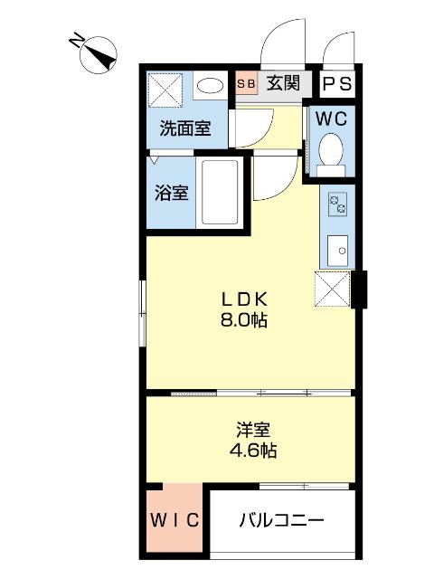 MOVE大曽根NEO(1LDK/3階)の間取り写真