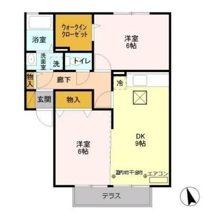 グランドゥールA 1階階 間取り