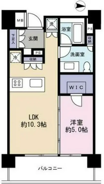 イクサージュ目黒 2階階 間取り