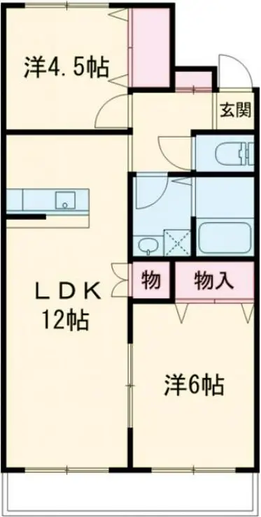 エレガンス幸田 3階階 間取り