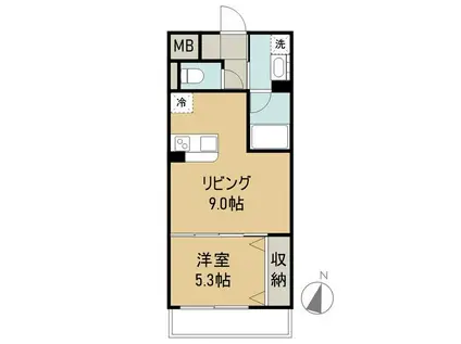 四日市あすなろう鉄道 西日野駅 徒歩25分 4階建 築4年(1LDK/1階)の間取り写真