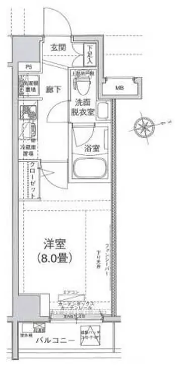 アイル東京深川 6階階 間取り