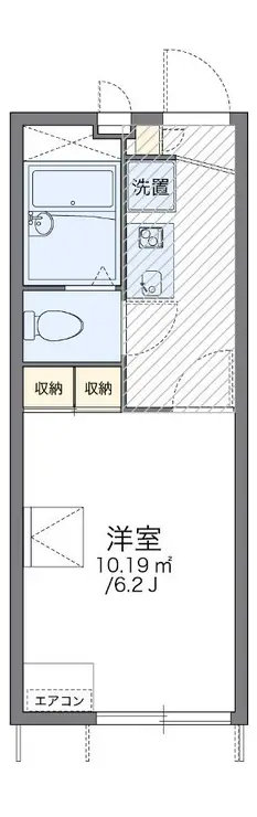 レオパレスパピー北浦II 1階階 間取り