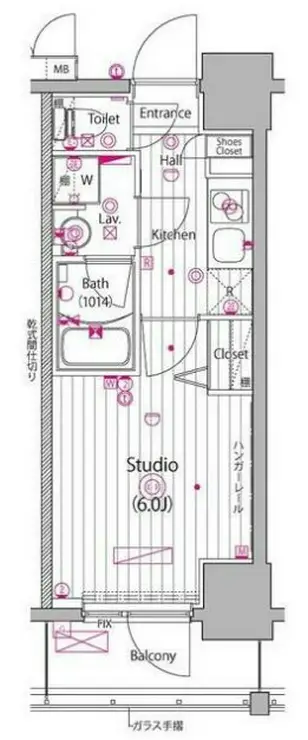 ガーラ・グランディ川崎榎町 4階階 間取り