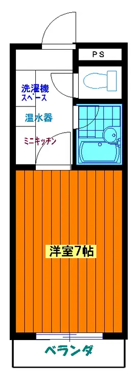 大塚堰場ハイツ 3階階 間取り