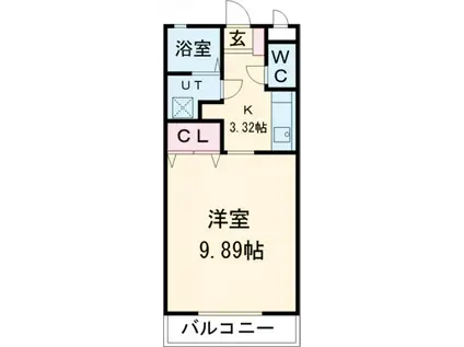 アーバンヒルズI(1K/3階)の間取り写真