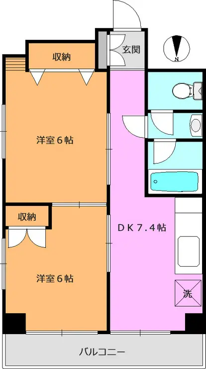 コーポラス81 3階階 間取り