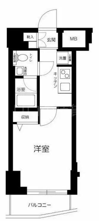 スカイコート北品川 5階階 間取り