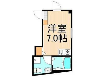 プランドール北千住(ワンルーム/5階)の間取り写真