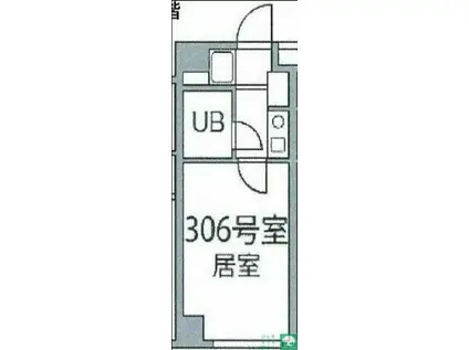 アーバンハイツ大岡山(1K/3階)の間取り写真