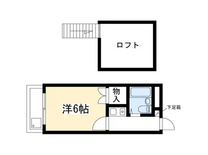 AXIS I(1SK/2階)の間取り写真