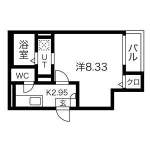 JACK FUNAIRII(1K/1階)の間取り写真