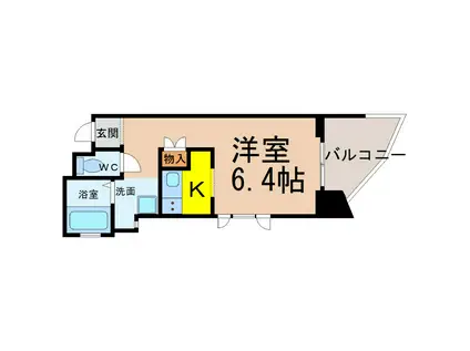 グランステージ千種(1K/4階)の間取り写真