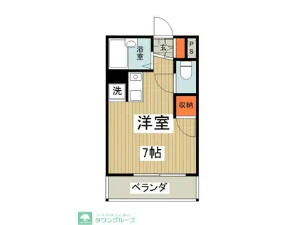 IL・CASTELLO小瀬(ワンルーム/3階)の間取り写真