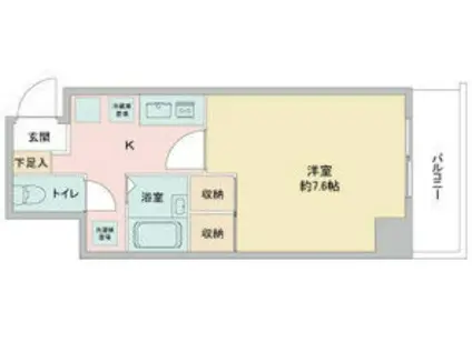 ISM 泉(1K/4階)の間取り写真