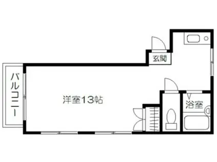 LIXIS県立劇場前(ワンルーム/1階)の間取り写真