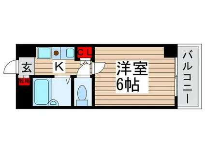 フローレンスビレッジⅢ(1K/4階)の間取り写真