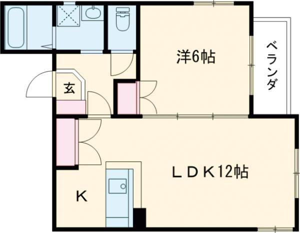 ウイング金屋町ステーションサイド(1LDK/8階)の間取り写真