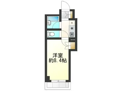 シンフォニーレジデンス柴原(1K/3階)の間取り写真