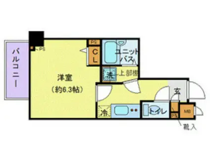 フェニックス池袋弐番館(1K/4階)の間取り写真