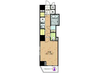 アリーチェ新御徒町(1K/3階)の間取り写真