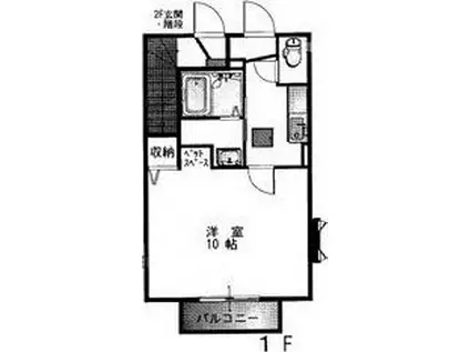 SUGIMOTOYA A(1K/1階)の間取り写真