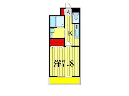 レオ四拾番館(1K/2階)の間取り写真