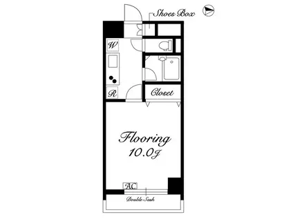 ルーエ横濱(1K/6階)の間取り写真