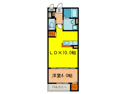 花水木 宝塚(1LDK/1階)の間取り写真