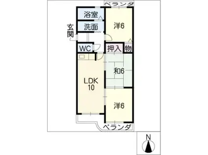 セントラル21(3LDK/2階)の間取り写真