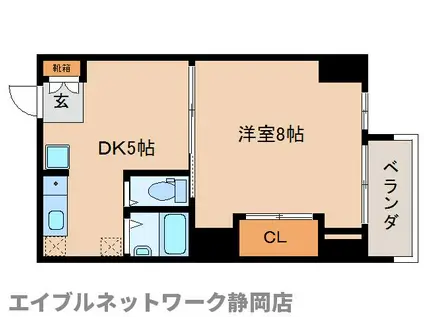 アヴァンティーノ(1DK/6階)の間取り写真