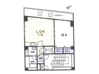 ヴェルデ ヨコハマ(1LDK/3階)の間取り写真