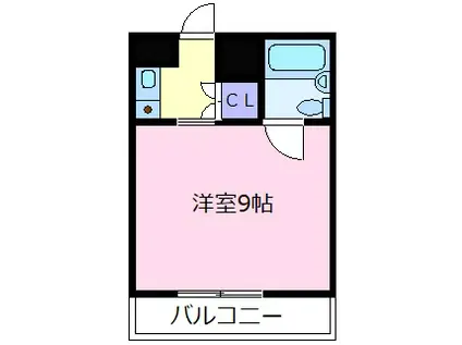 メゾン裕(1K/3階)の間取り写真