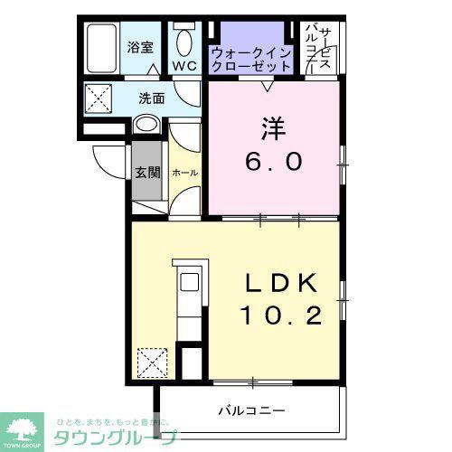 東武伊勢崎線 梅島駅 徒歩17分 3階建 新築(1LDK/2階)の間取り写真
