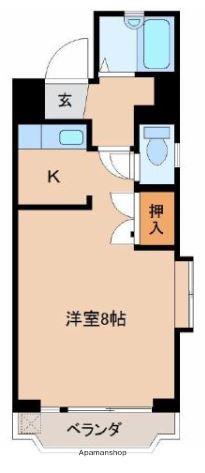 ハーバープレステージ(1K/5階)の間取り写真