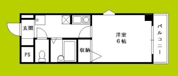 プラザコウエイII(1K/3階)の間取り写真