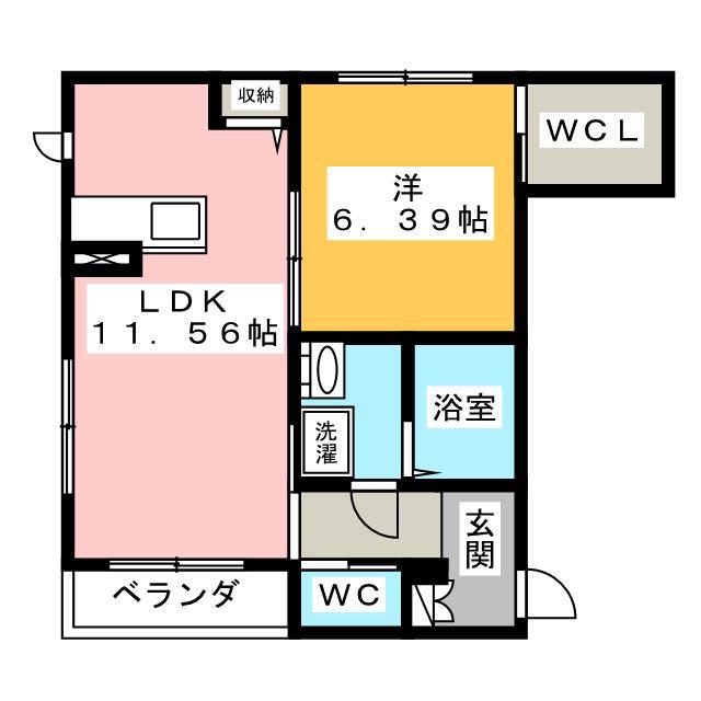 伊豆箱根大雄山線 穴部駅 徒歩4分 2階建 築14年(1LDK/1階)の間取り写真