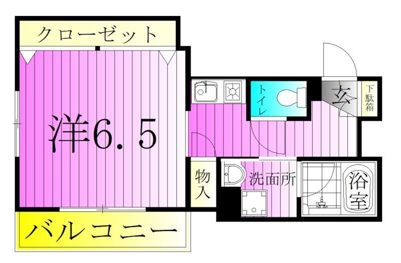 WISTERIA(1K/5階)の間取り写真