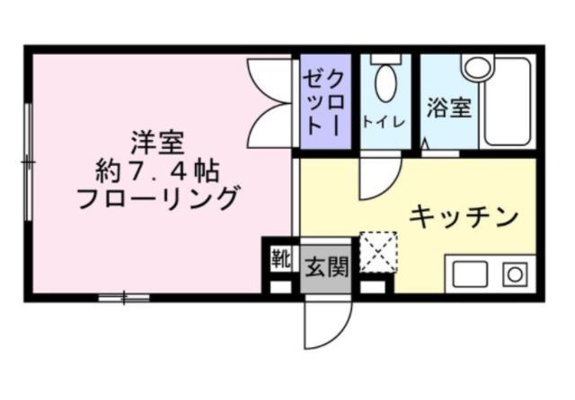 野瀬の家(1K/1階)の間取り写真