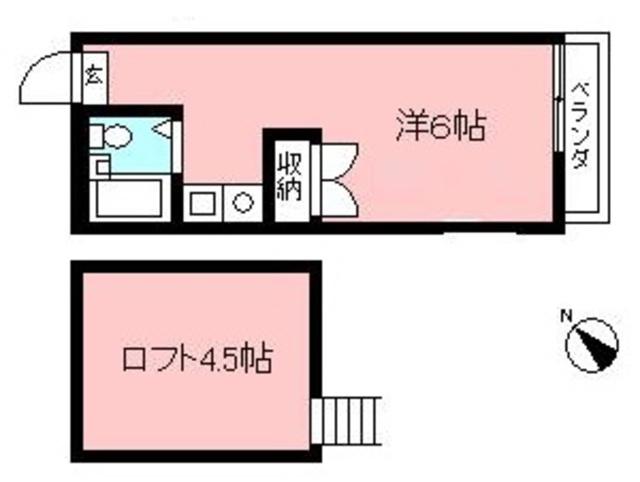 コンフィデンス町田(ワンルーム/2階)の間取り写真