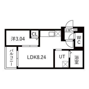 JACK KUBANI(1LDK/3階)の間取り写真