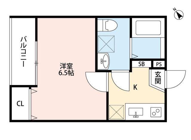 CASAR 町田(1K/2階)の間取り写真